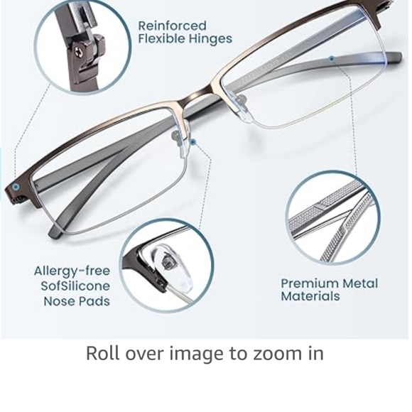 Blue light blocking computer glasses anti eyestrain UV protection, sleep better - Picture 3 of 8